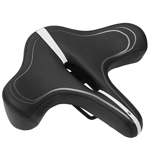 Mountain Bike Seat : MR Double Carbon Experience Comfortable Cycling with Mountain Bike Seats - Wide, Breathable, Thicken Ventilation Holes and Shock Absorption for Road Bike