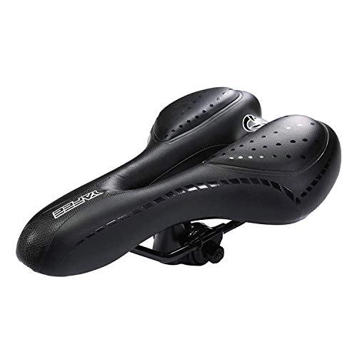 Mountain Bike Seat : MTBHOME Comfortable Bike Seat for Men and Women Gel Waterproof Bicycle Saddle with Central Relief Zone and Bike Seat Clamp for Mountain Bike and Road Bike