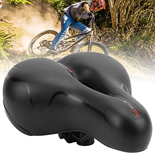 Mountain Bike Seat : mumisuto Bike Saddle, Comfortable Artificial Leather Hollow Breathable Bicycle Saddle Seat for Any City Bike Mountain Bike or Trekking Bike (Red)