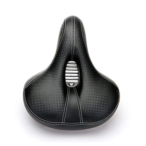 Mountain Bike Seat : MXRLZX Bicycle Seat Widening High Elasticity Saddle Comfortable Wear-resistant Suitable For Outdoor Mountain Road Folding Bikes