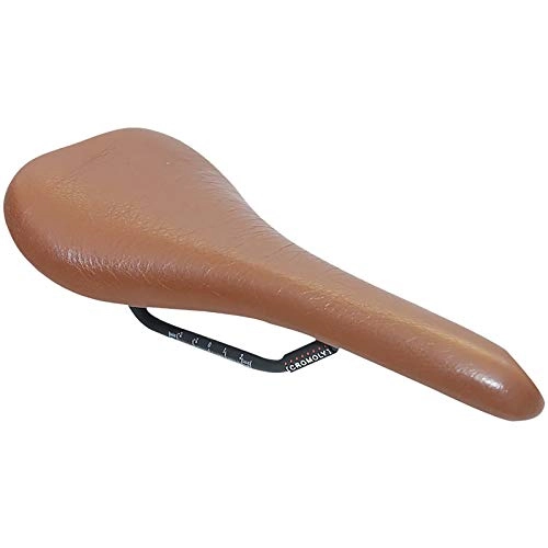 Mountain Bike Seat : MxZas Waterproof Bike Saddle Bicycle Riding Equipment Cushion Bicycle Saddle Accessories Comfortable Replacement (Color : Brown, Size : 27.5x14cm)