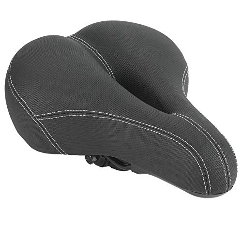 Mountain Bike Seat : MYAOU Comfortable Men Women Bike Seat, Bicycle Saddle with Spring Suspension Tri Road Breathable Waterproof for Mountain Saddle Cushion with Leather