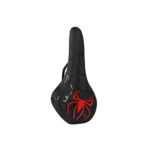 Mountain Bike Seat : MZJY Mountain Sports Bike Saddle, Comfortable Shock-Absorbing Bicycle Seat, High-Density PU Fabric, Suitable for Mountain, Road, And Sports Bikes, Red