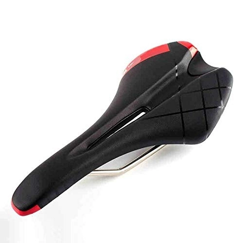 Mountain Bike Seat : New Mountain Bike Road Bike Seat Bicycle Saddle Hollow Comfortable Road Bicycle Seat Riding Spare Parts Cushion (Color : Black Gray)