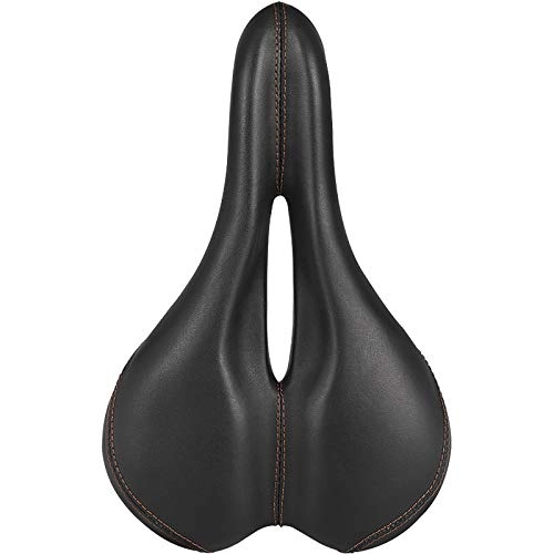 Mountain Bike Seat : NgMik Bike Seat Clamps Riding Seat Cushion Road Bike Seat Cushion Saddle Equipment Bicycle Seat Cushion MTB Saddle (Color : Black, Size : 17x27cm)