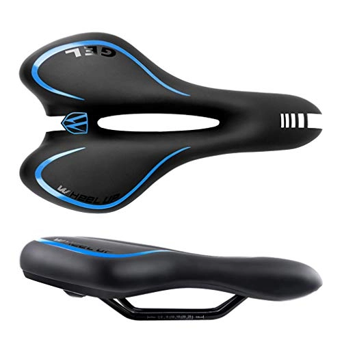 Mountain Bike Seat : OMGPFR MTB Bike Seat Saddle Comfort Mountain Bike Road Bicycle Saddle Seat Cushion Riding Equipment Accessories Cycling Butt Saver Waterproof, Blue