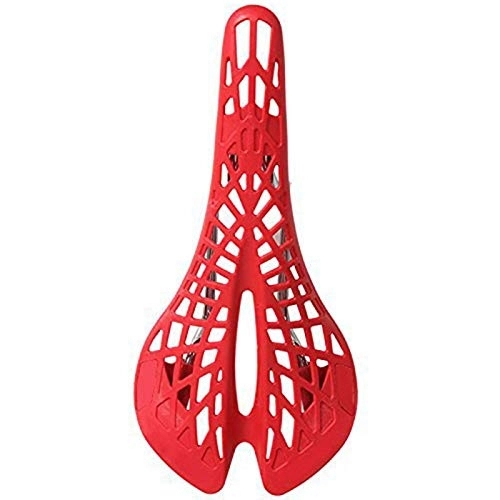 Mountain Bike Seat : PAIHUIART Bicycle Seat Cushion, Hollow Breathable Bicycle Seat Cycle Saddle Cushion, Suitable for Mountain Bike Seat, Thicken Bike Saddle, Padded Bike Cushion Saddle Cover for Men Women (Red)