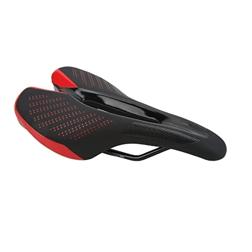 Mountain Bike Seat : plplaaoo Bike Seat, Bicycle Seat for Men Women With Taillight, Soft Comfortable Bike Saddle Cushion, Mountain Bike Seat, Bicycle Saddle for Mtb Road, Bikes Saddle for Exercise and Road(black&red)