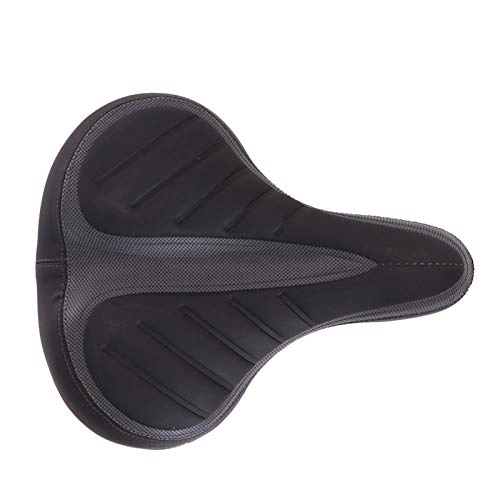 Mountain Bike Seat : PPLAX MTB Mountain Road Soft Saddle Thicken Wide Damping Bicycle Saddles Seat Cycling Saddle Bike Bicycle Accessories (Color : 25.5x20.5x9cm)