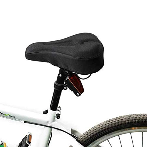 Mountain Bike Seat : PRDECE Bike Seat Bicycle Saddle Road Bike Mountain Bicycle Soft 3D Thick Silicone Saddle Seat Cover Cushion Pad Cycling Saddle Comfortable Bike Accessories