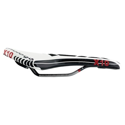 Mountain Bike Seat : Prologo Saddle CPC Nago Evo X10 Tirox 134 White / Black