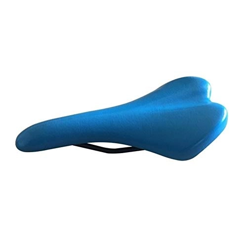 Mountain Bike Seat : PUJUFANG-PHONE CASE 1 PC Mountain BMX Cycling Road Folding MTB Fixed Gear Bike Bicycle Saddle Soft Blue Parts Accessories (Color : Blue)