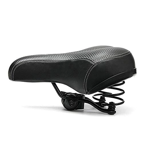 Mountain Bike Seat : PUJUFANG-PHONE CASE Bicycle Seat Breathable Bicycle Saddle Seat Soft Thickened Mountain Bike Bicycle Seat Cushion Cycling Pad Cushion (Color : Black)
