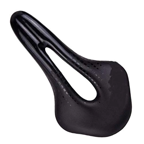 Mountain Bike Seat : PUJUFANG-PHONE CASE Mountain Bike Parts Saddle Pad MTB Support Ergonomic For Seat Accessories (Color : Black)