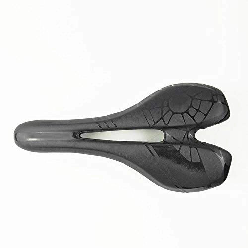 Mountain Bike Seat : PZXY Bicycle seat The bicycle cushion of Mountain Road is equipped with carbon fiber-arc hollow super-scooter27*14CM