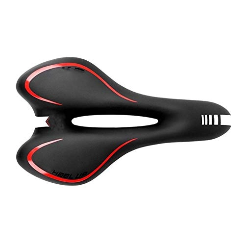 Mountain Bike Seat : Qiutianchen Bicycle Seat Bicycle Seat Saddle Comfortable Mountain Bike Road Bike Bicycle Seat Cushion Riding Equipment Accessories for Mountain Bike Road Bike (Color : Redt)