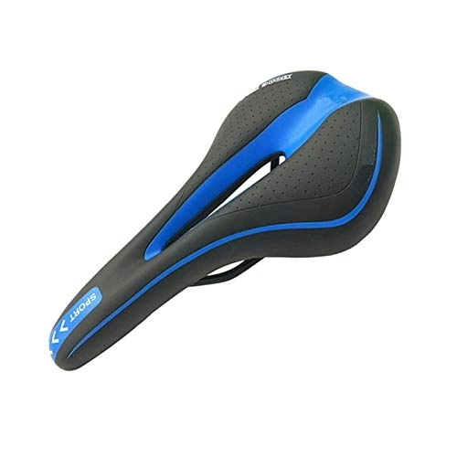 Mountain Bike Seat : Qivor Bicycle Seat Saddle Soft Sports Road Mountain Bike Front Seat Mat Cushion Riding Cycling Supplies Bicycle Accessories (Color : Blue)