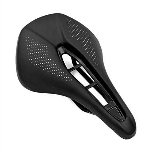 Mountain Bike Seat : Qivor Soft Silica Bicycle Saddle PU Leather Comfortable Road Mountain Bike Seat Cushion Shockproof Front Seat Mat 143 / 155mm (Color : 243 155mm)