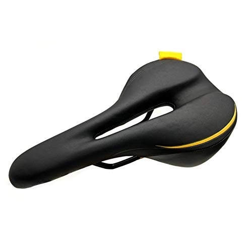 Mountain Bike Seat : QSCTYG Bicycle Seat Breathable Soft Road Bike Saddle PVC Leather Mountain Bicycle Seat Thick Pad Hollow Bicycle Cushion Mtb Accessories bicycle saddle (Color : VL 3256)