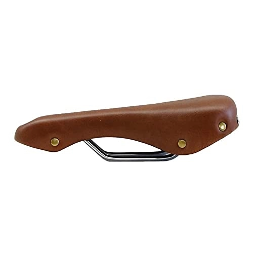 Mountain Bike Seat : RETHPA Bike Saddle, Mountain Bike Seat PU Leather Bicycle Seat Cushion Retro Brown Seat Saddles Front Seat Mat For Bike Bicycle Accessories For Mountain Bicycles