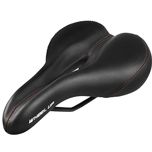 Mountain Bike Seat : RIOGOO Bike Saddle Professional Mountain Bike Gel Saddle Bike Seat Cushion Pad Bicycle Saddle Shockproof Cycling Seat for Men Women Soft, Breathable, Extra Comfortable, Fit Most Bikes(Black)