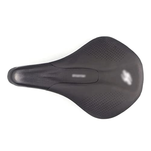 Mountain Bike Seat : Rwlre Racing Bicycle Saddle, Lightweight Road Bike Saddle 155mm For Men Women Bicycle Saddle Comfort Mtb Mountain Bike Saddle Seat Wide Racing Seat (Color : Steel Rails-Black, Size : 155mm X 245mm)