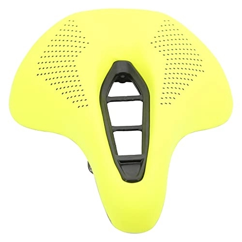 Mountain Bike Seat : SALUTUY Bike Cover Waterproof, Practical and Easy To Ride Streamlined Shape Bicycle Saddle for Mountain Bike(Yellow black dots)