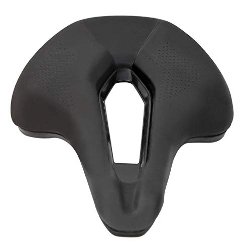 Mountain Bike Seat : SALUTUYA Comfortable Hollow Design Bike Seat Bike Saddle Wear-resisting, for Road Bike, Mountain Bike(Matt black)