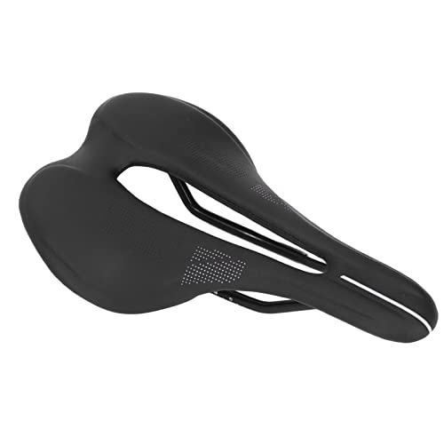 Mountain Bike Seat : SALUTUYA Mountain Bike, Tilted Down Head Engineered Alloy Steel Frame 100kg Weight Bear Thicken Comfort Bike Saddle Shock Absorbing for Men for Riding(Black White)