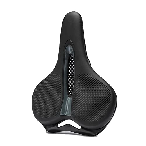 Mountain Bike Seat : SAXTZDS KAIX SHOP MTB Bike Saddle Breathable Big Butt Cushion Leather Surface Seat Mountain Bicycle Shock Absorbing Hollow Cushion Accessories