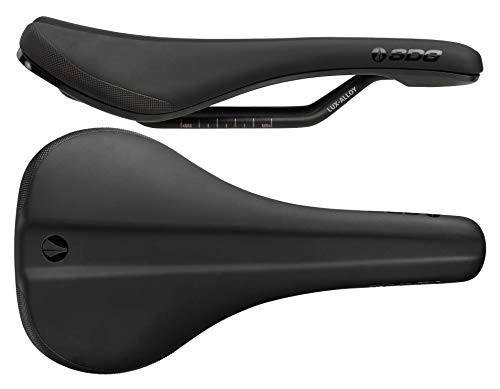 Mountain Bike Seat : SDG Bel Air 3.0 Lux-Alloy Rail Saddle Black Microfibre Top