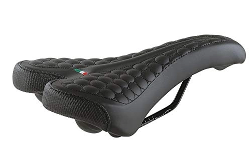 Mountain Bike Seat : Selle Montegrappa Copy of MTB Trekking Night Day 3070 Bicycle Saddle Made in Italy Black