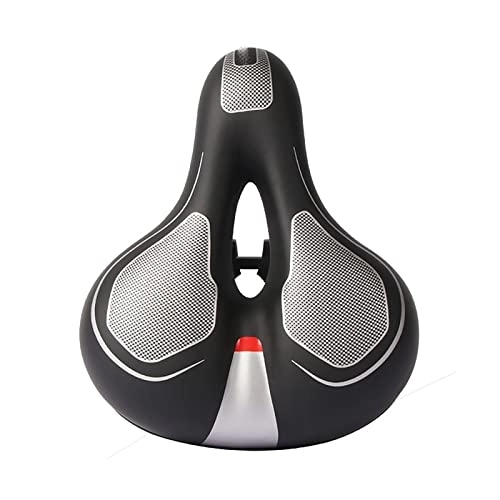 Mountain Bike Seat : SFSHP Bicycle Big Butt Saddle, Outdoor Mountain Bike Accessories, Cycling Equipment Bicycle Seat, Silver