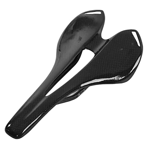 Mountain Bike Seat : Shanrya Bike Cushion, High Friction Force T‑800 Carbon Fiber Mountain Bike Reduce Perineal Pressure Simple Installation for Long Riding(3K bright light)