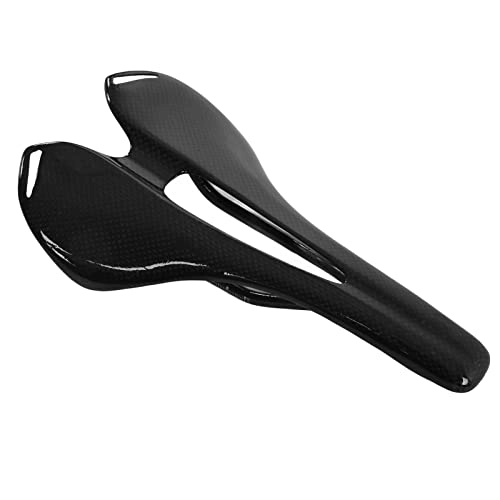 Mountain Bike Seat : Shanrya Mountain Bike, Comfortable High Friction Force Bike Saddle Simple Installation for Dual Track Tube(3K bright light)