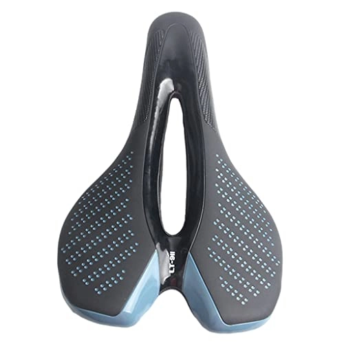 Mountain Bike Seat : sharprepublic Most Comfortable Bike Seat for Men - Padded Bicycle Saddle for Men with Soft Cushion for Mountain Bike, Hybrid and Stationary Exercise Bike - black blue