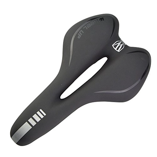 Mountain Bike Seat : SHARROW Bike Saddle Seat Cover Professional Mountain Bike Gel Saddle for Outdoor Bicycle Cycling Riding (Black)