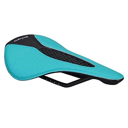 Mountain Bike Seat : ShoppyCharms Full Fiber Road Bicycle Saddle Mountain Bike Saddle / Fiber Saddle / Seat Package Bicycle Saddle (Color : Blue)