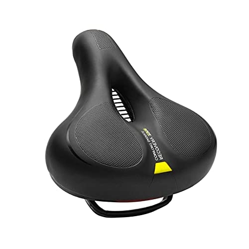 Mountain Bike Seat : SIY Bicycle Saddle Comfortable Saddle Bicycle Seat MTB Riding Memory Foam Seat Cuhsion Cycling Equipment (Color : Black Yellow)