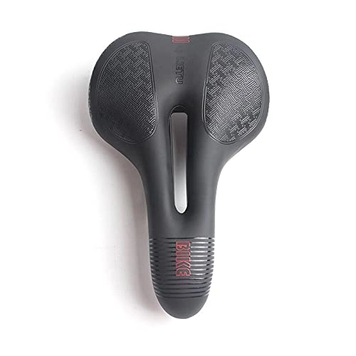 Mountain Bike Seat : SIY Bicycle Saddle Mountain Bike Saddle Seat For Bicycle Outdoor Bicycle Accessories Spare Parts Fit For Bicycle Bike Accessories (Color : Black red)