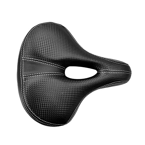 Mountain Bike Seat : SIY Bicycle Seat Big Butt Saddle Mountain Bike Wide Seat Bicycle Accessories Shock Absorber Hollow Breathable And Comfortable