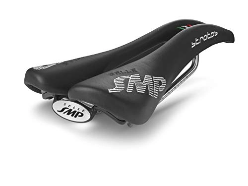 Mountain Bike Seat : SMP4Bike Men's Smp 4Bike Stratos Saddles, Black, 26.6 x 13.1-cm