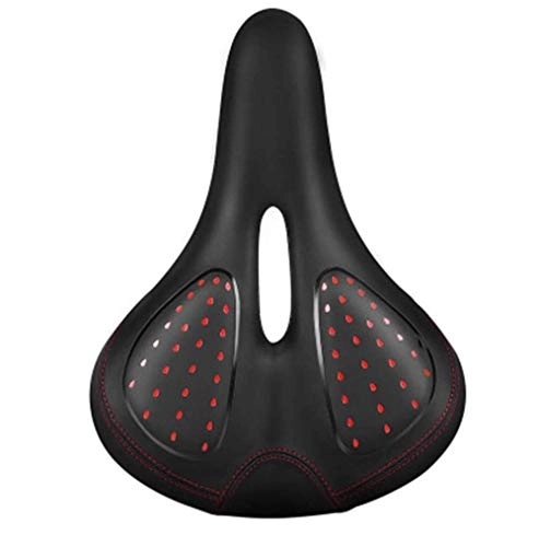 Mountain Bike Seat : SMSOM Comfort Gel Bike Seat I Soft Padded Bicycle seat for Men and Women, Wide Bike Saddle for Exercise in- & Outdoor