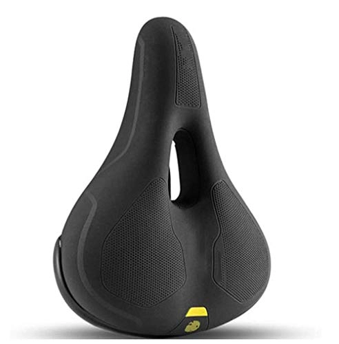 Mountain Bike Seat : SMSOM Most Comfortable Extra Large Bike Seat - Wide Bicycle Saddle with Super Thick & Soft Foam Padding and Dual Spring Shock Absorbing Design - Universal Fit for Exercise Bike and Outdoor Bikes