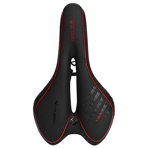 Mountain Bike Seat : Soapow Bike Saddle Breathable Comfortable Cycling Equipment Accessory for Mountain Road BicycleBike Saddle