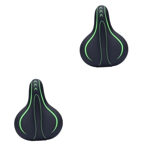 Mountain Bike Seat : Sosoport 2pcs bike saddle pad comfort seat cushion padded bike mtb saddle bike cushion saddle replacement bikes bikes comfortable bike seats saddle silicone cycling saddle mountain bike mat