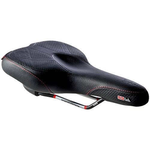 Mountain Bike Seat : SQlab 602 Active Trekking Bicycle Saddle, Black, 14 cm