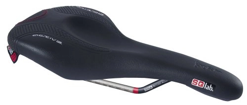 Mountain Bike Seat : SQlab 611 Active Short Race Saddle Black black Size:14 cm