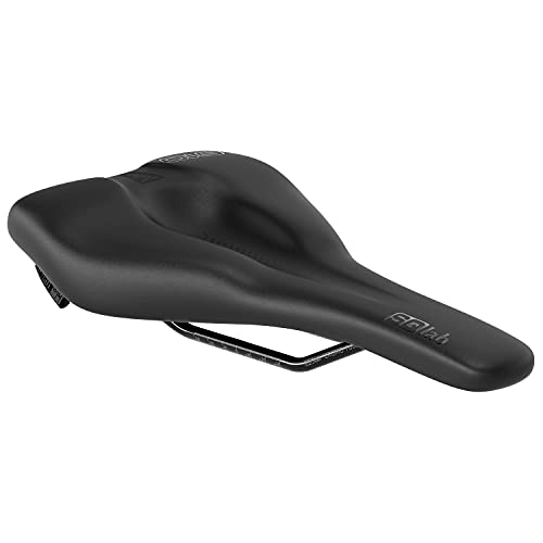 Mountain Bike Seat : SQlab Unisex - Adult 610 Ergolux Active 2.1 Trekking MTB Tour & Travel Bicycle Saddle, Black, 14 cm