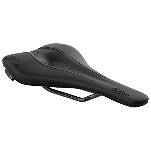 Mountain Bike Seat : SQlab Unisex - Adult 612 Ergowave Active 2.1 Road & MTB Race Bicycle Saddle - Black, 13 cm